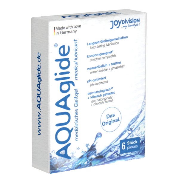 «AQUAglide neutral» Gleitgel – wasserbasiert, 6x3 ml Sachet (0.018 l) 6 St