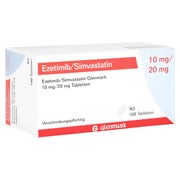 EZETIMIB/Simvastatin Glenmark 10 mg/20 mg Tabl. 100 St