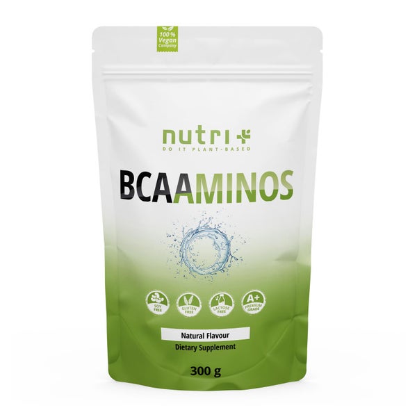 nutri+ BCAA Pulver - Aminosäuren Komplex - Neutral 300 g