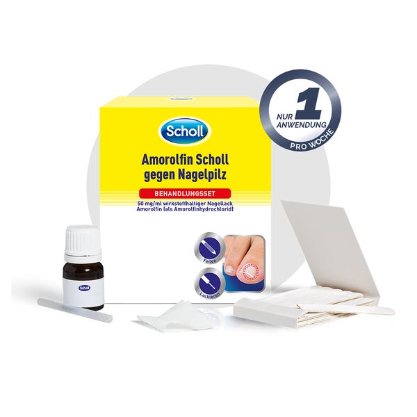 SCHOLL Amorolfin Nagelpilz Behandlungsset 2,5 ml