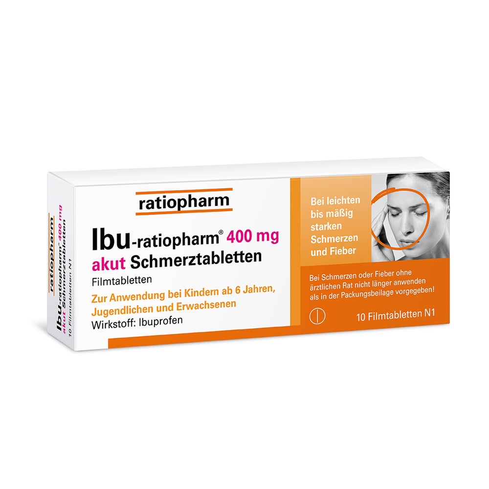 Ibu-ratiopharm® 400 mg akut Schmerztabletten 10 St