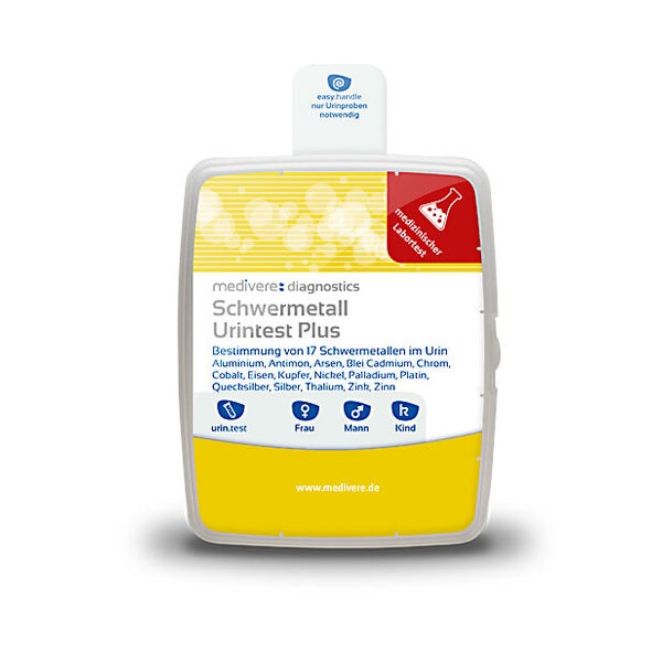 medivere diagnostics Schwermetall Urintest Plus 1 St