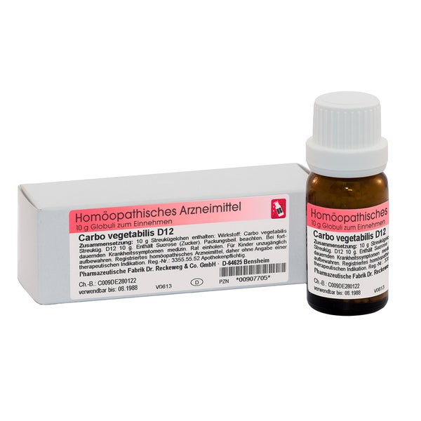 Dr. Reckeweg Carbo Vegetabilis D12 Globuli 10 g