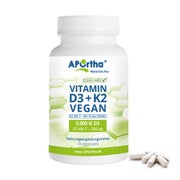 APOrtha® Veganes Vitamin D3 5.000 IE + Vitamin K2 MK-7 Cyclo® 200 µg - Kapseln 120 St