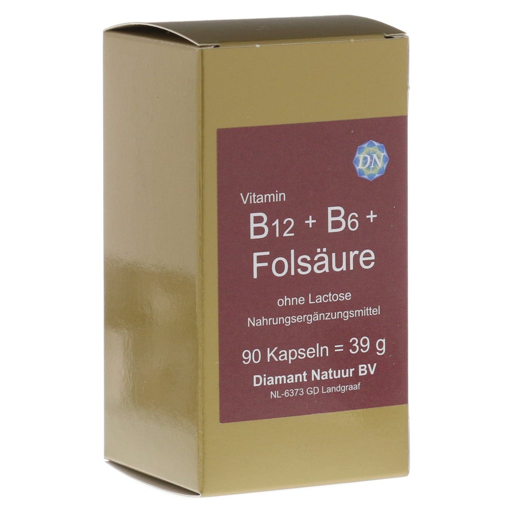 B12+b6+folsäure ohne Lactose Kapseln 90 St