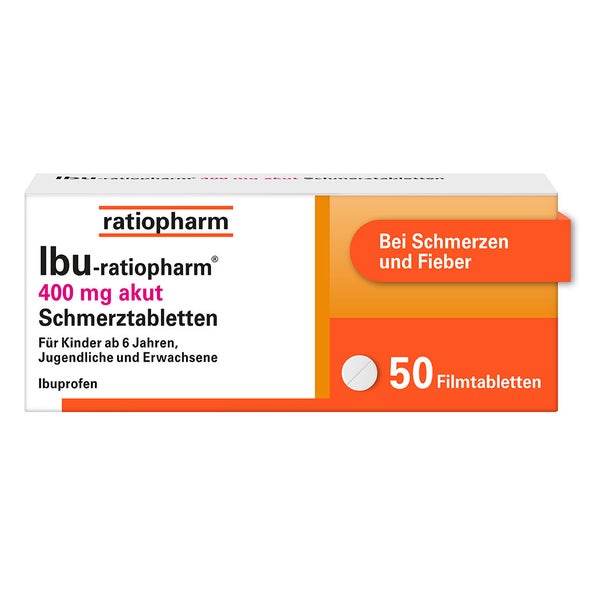 Ibu-ratiopharm® 400 mg akut Schmerztabletten 50 St