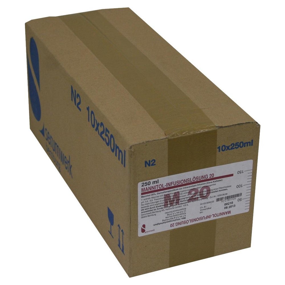 Mannitol Infusionslösung 10X250 ml