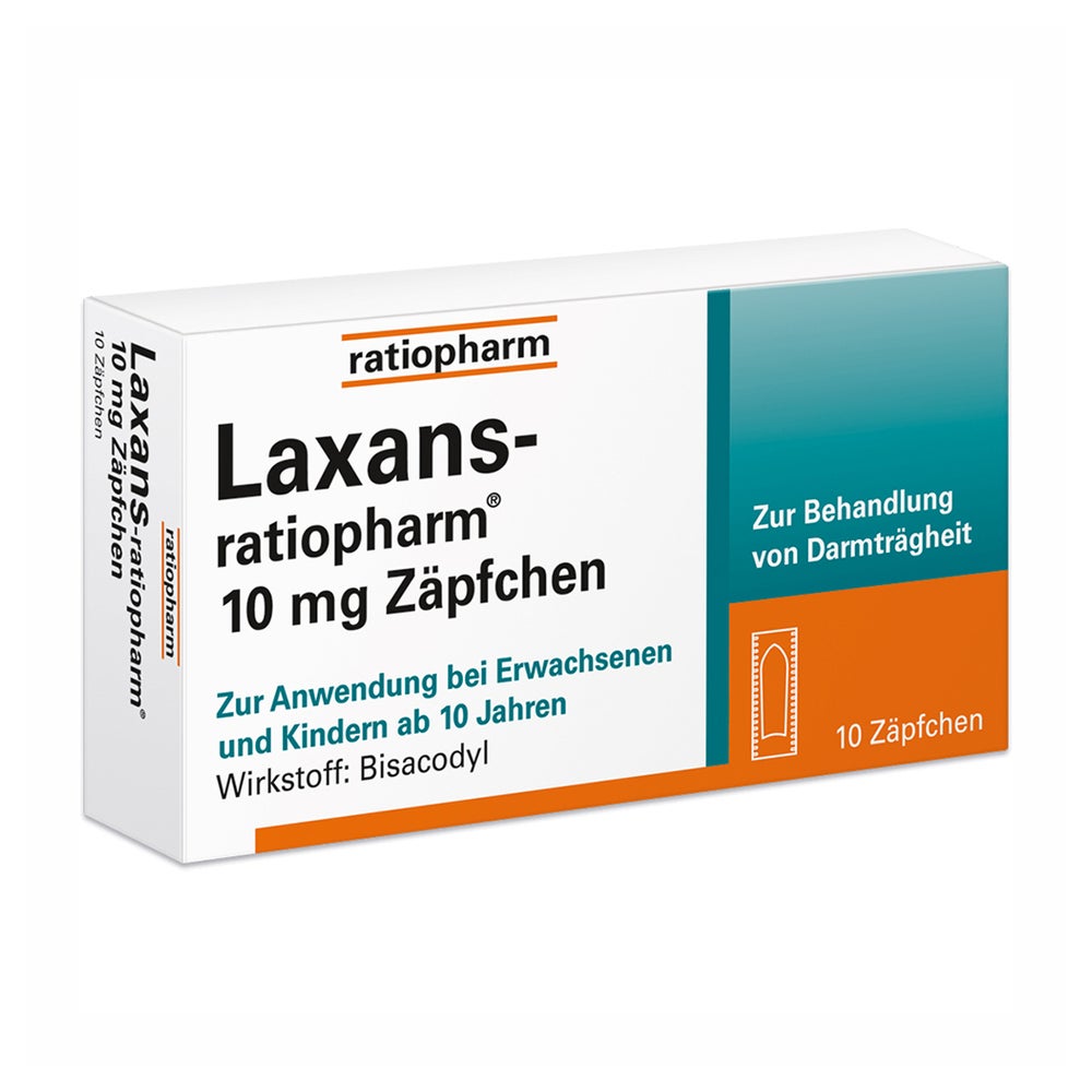 Laxans ratiopharm 10 mg Zäpfchen 10 St
