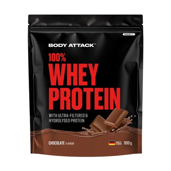 Body Attack 100% Whey Protein - Chocolate 900 g