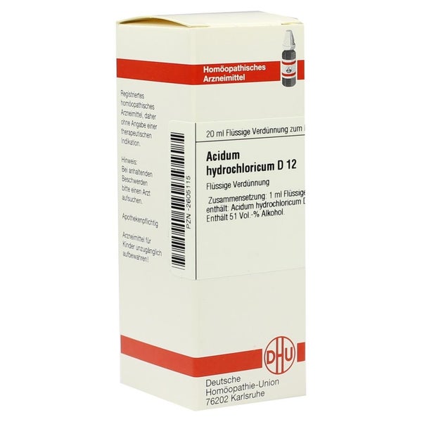 Acidum Hydrochloricum D 12 Dilution 20 ml