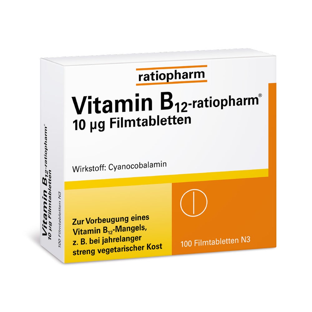 Vitamin-B12-ratiopharm® 10 µg Filmtabletten 100 St