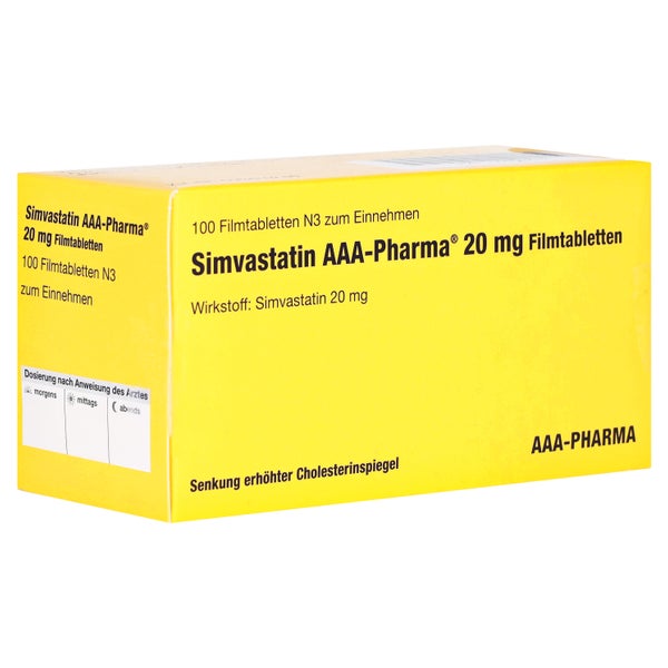 Simvastatin 20 Aaa-pharma Filmtabletten 100 St