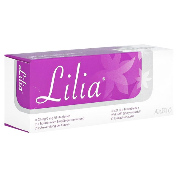 Lilia 0,03 mg/2 mg Filmtabletten 6X21 St