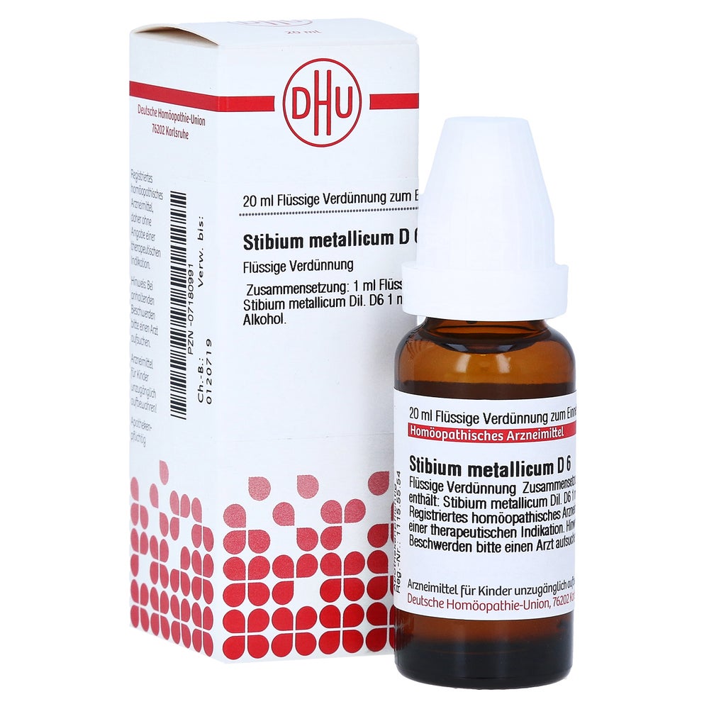 Stibium Metallicum D 6 Dilution 20 ml