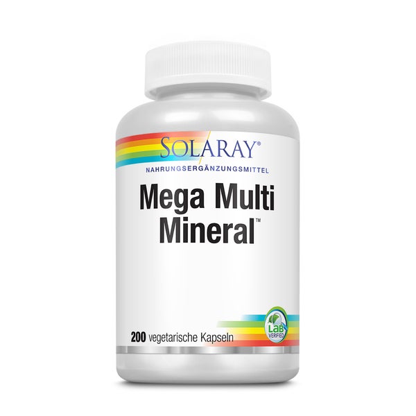 Mega-multi-mineral Solaray Kapseln 200 St