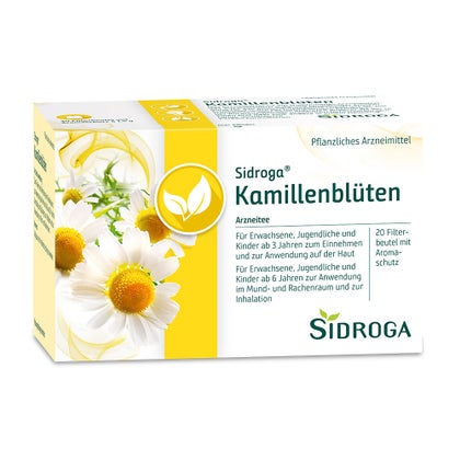 Sidroga Kamillenblüten Tee Filterbeutel 20X1,5 g online kaufen | DocMorris