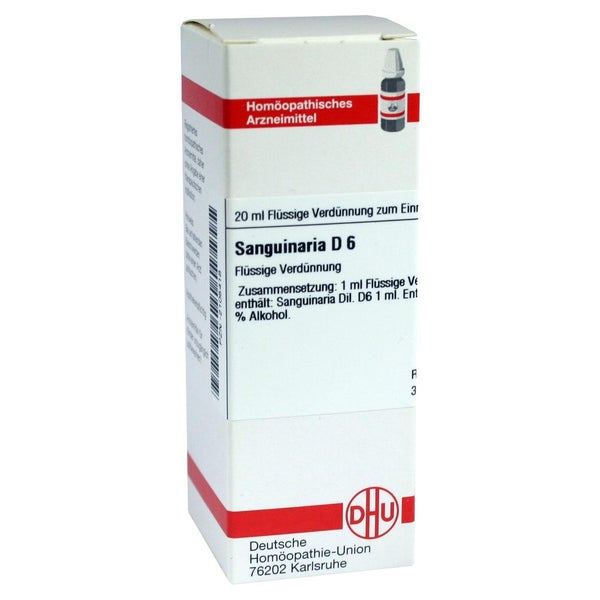 Sanguinaria D 6 Dilution 20 ml