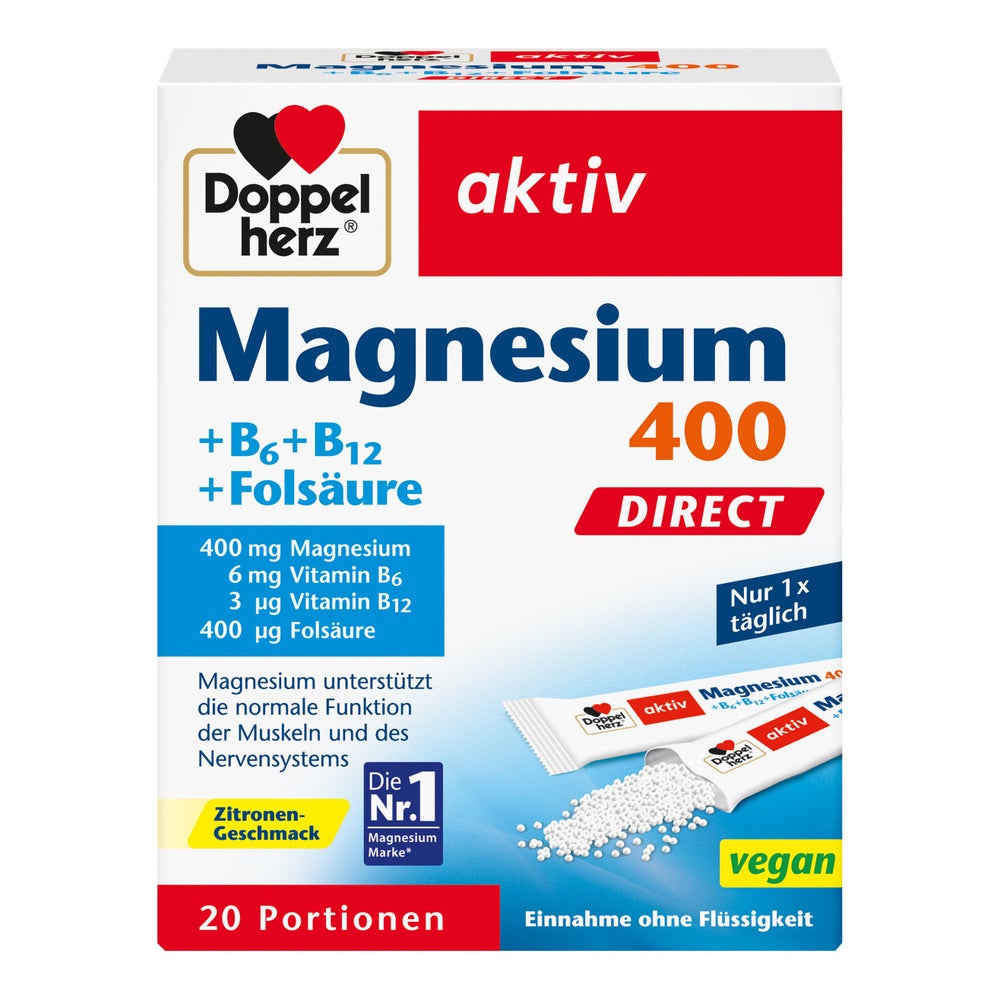 Doppelherz Magnesium 400 DIRECT 20 St