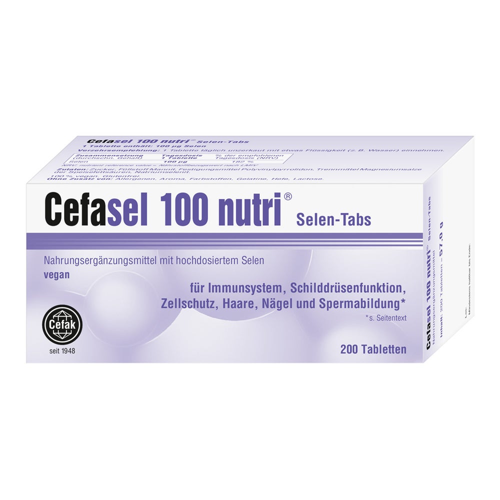 Cefasel 100 Nutri Selen-Tabs 200 St