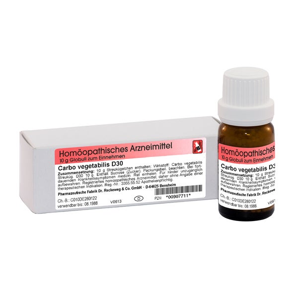 Dr. Reckeweg Carbo Vegetabilis D30 Globuli 10 g