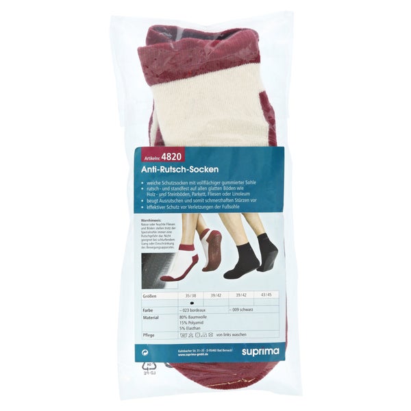 Suprima Anti-rutsch Socken Gr.35/38 bord 2 St