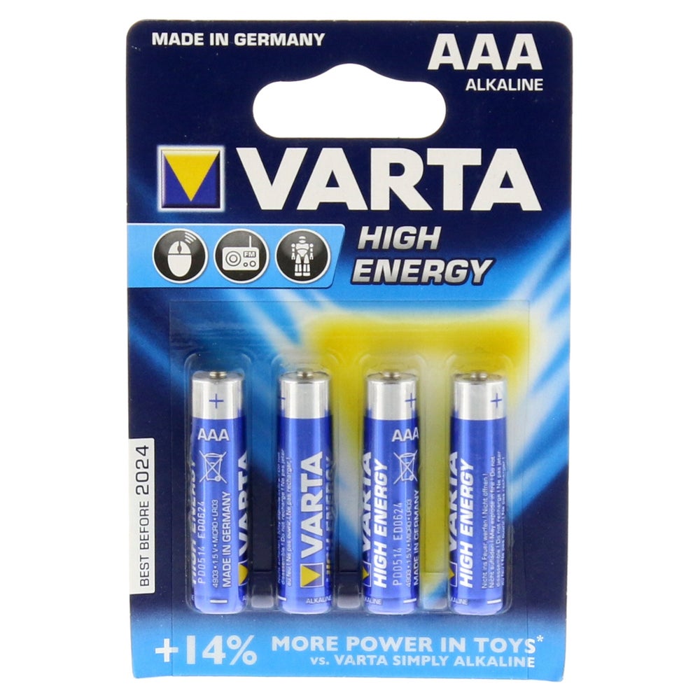 Batterien Micro LR03 AAA 4903 Varta High 4 St