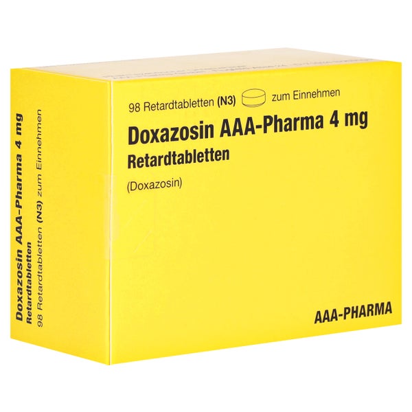 DOXAZOSIN AAA-Pharma 4 mg Retardtabletten 98 St