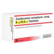 CANDESARTAN-ratiopharm comp. 8 mg/12,5 mg Tabl. 98 St