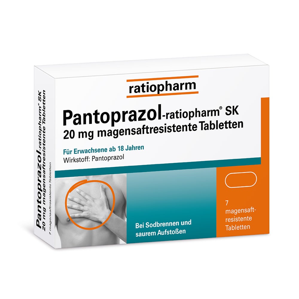 Pantoprazol-ratiopharm® SK 20 mg 7 St