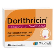 Produktabbildung: Dorithricin Halstabletten Waldbeere 40 St