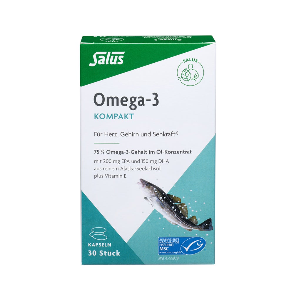 Omega-3 Kompakt aus reinem Alaska-Seelac 30 St