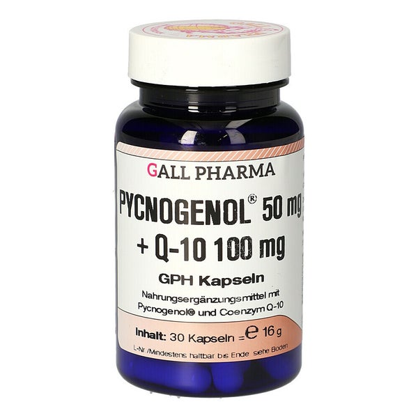 Pycnogenol 50 Mg+q10 100 mg GPH Kapseln 30 St