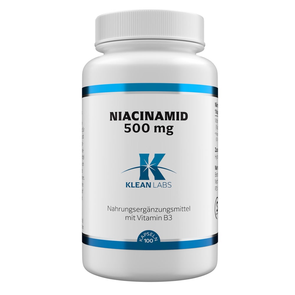 Klean Labs Niacinamid (B3) 500 mg 100 St