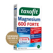 Produktabbildung: Taxofit Magnesium 600 FORTE Depot Tablet 30 St