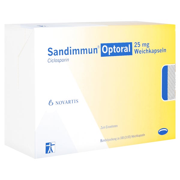 Sandimmun Optoral 25 mg Weichkapseln 100 St