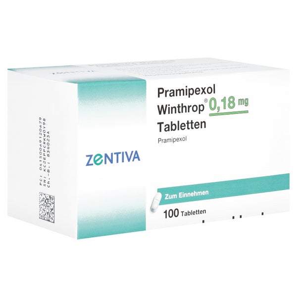 Pramipexol Winthrop 0,18 mg Tabletten 100 St
