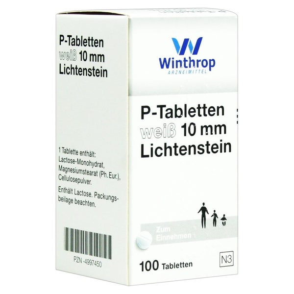 P Tabletten weiß 10 mm 100 St