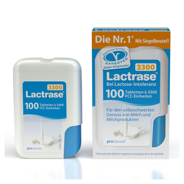 Lactrase 3.300 FCC Laktase Tabletten im Klickspender 100 St