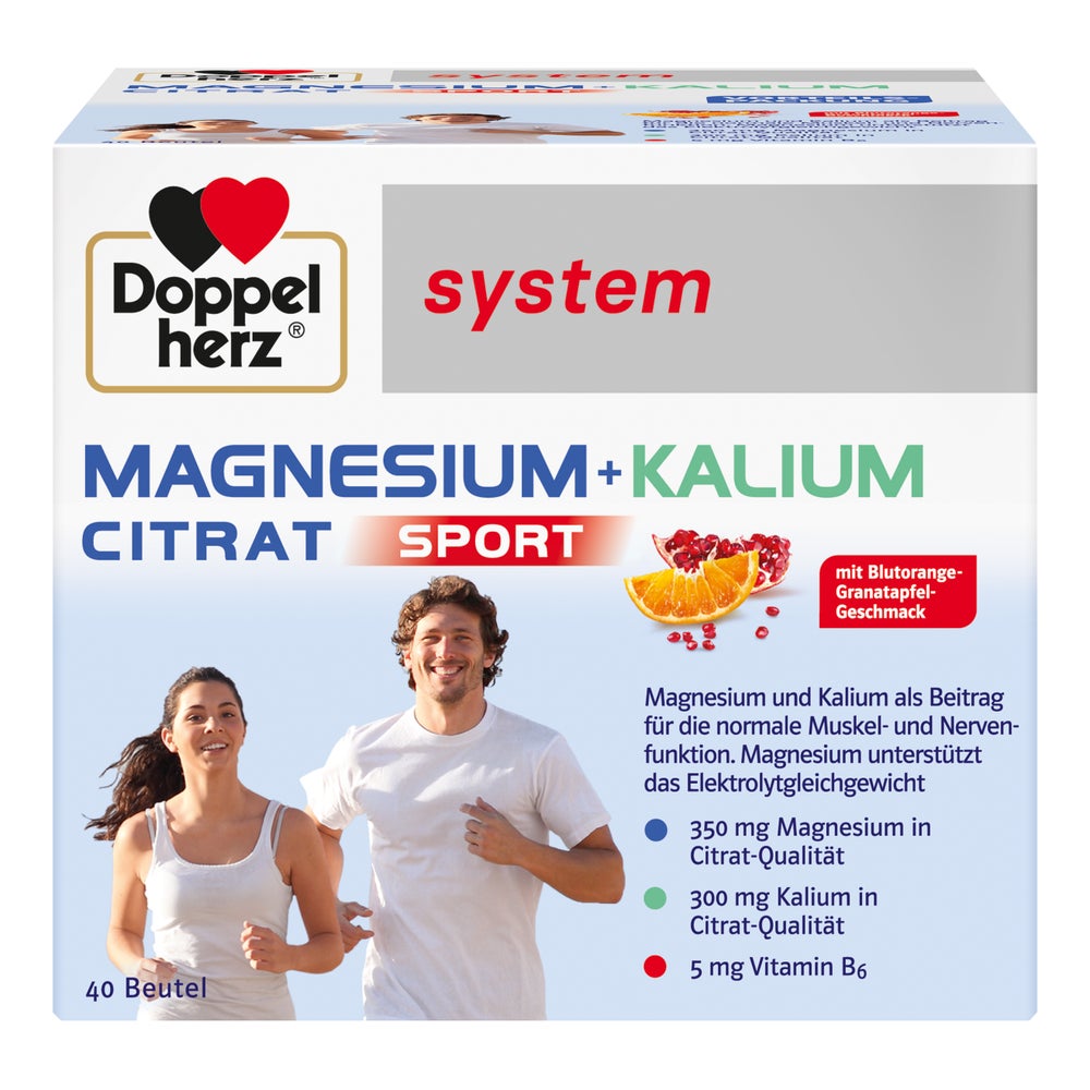 Doppelherz system Magnesium + Kalium Citrat Sport