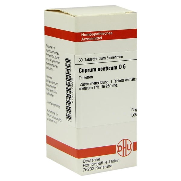 Cuprum Aceticum D 6 Tabletten 80 St