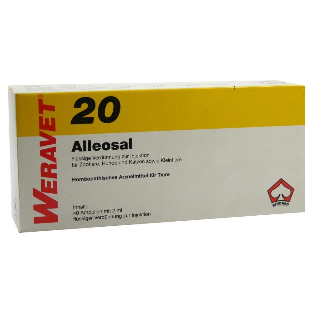 Alleosal 20 Ampullen, für Hunde, Katzen, Zootiere sowie Kleintiere 40X2 ml
