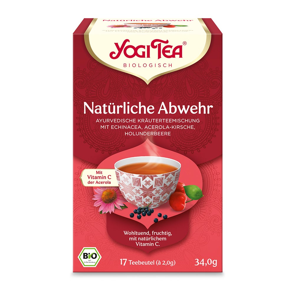 Yogi Tea - Natürliche Abwehr Bio Kräutertee | 17 x 2g 17X1,8 g