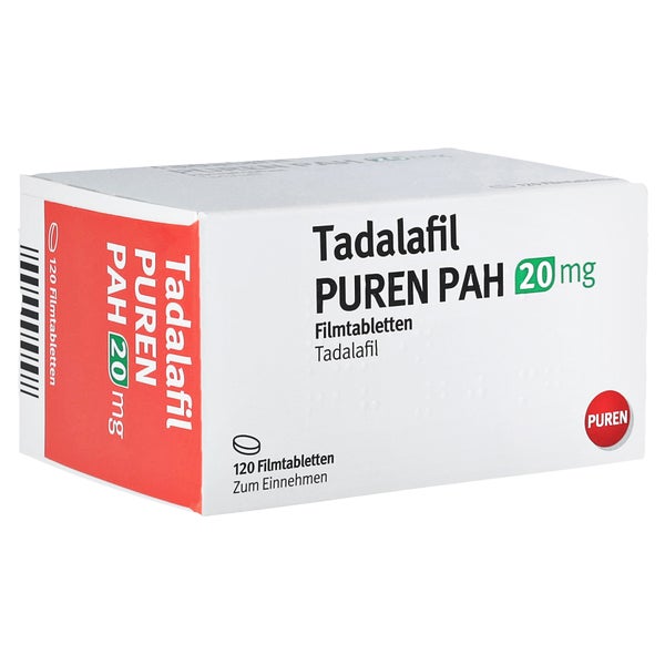 Tadalafil Puren PAH 20 mg Filmtabletten 120 St