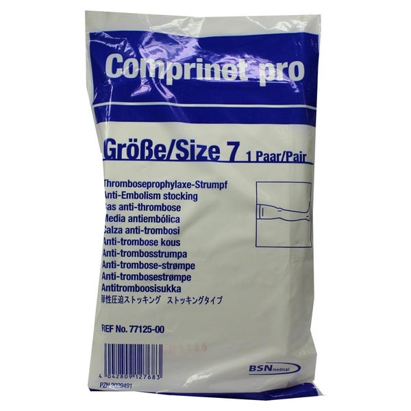 Comprinet pro Thromboseprophylaxe-Strumpf, oberschenkellang, weiß, Gr. 7 2 St