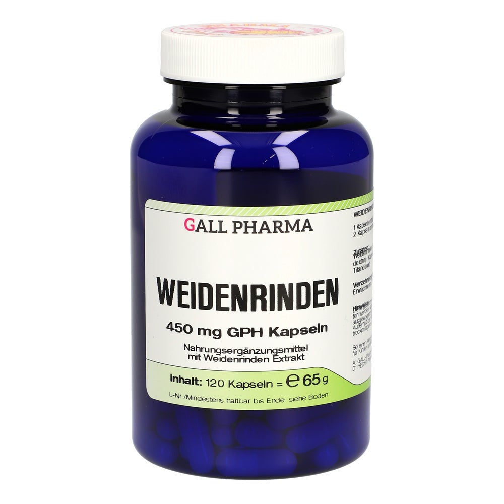 Weidenrinden 450 mg GPH Kapseln 120 St