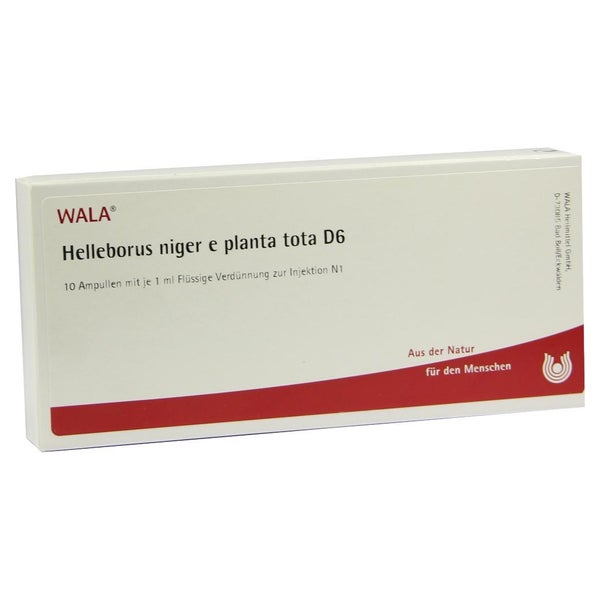 Helleborus Niger e planta tota D 6 Ampul 10X1 ml