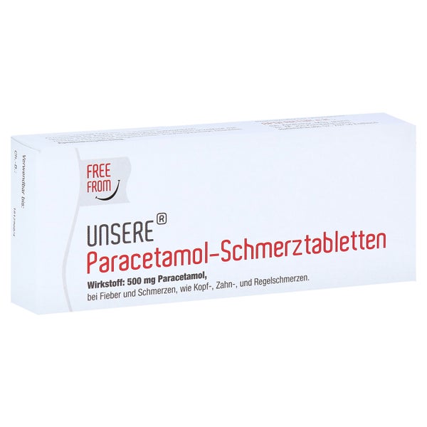 Unsere Paracetamol Schmerztabletten 20 St