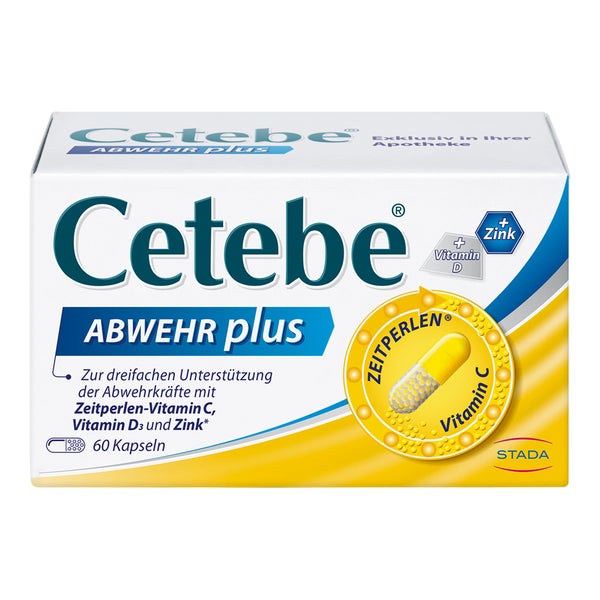 CETEBE Abwehr plus Mit Vitamin C, D und Zink 60 St