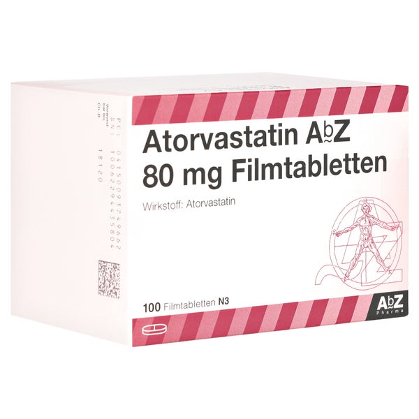 Atorvastatin AbZ 80 mg Filmtabletten 100 St