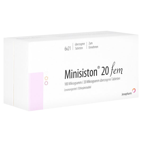 Minisiston 20 fem überzogene Tabletten 126 St, 126 St online 